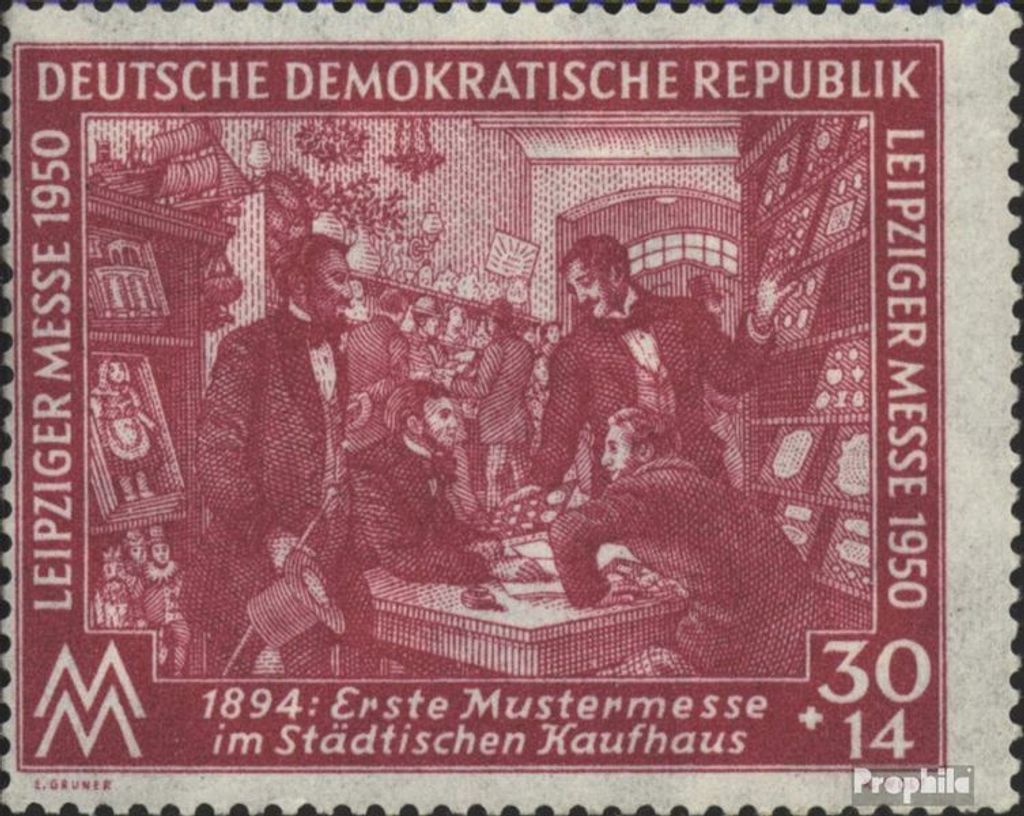 Briefmarken DDR 1950 Mi 249 postfrisch Leipziger Frühjahrsmesse