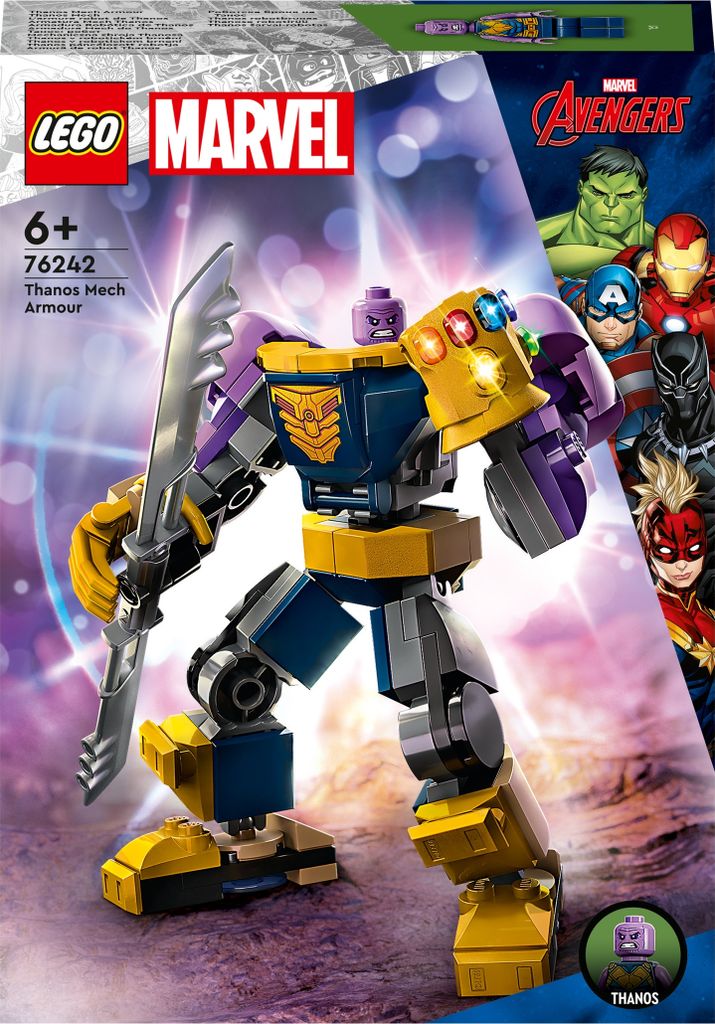 LEGO Marvel Avengers Mechaniczna zbroja Thanosa, Zestaw do Zdjęcie produktu 