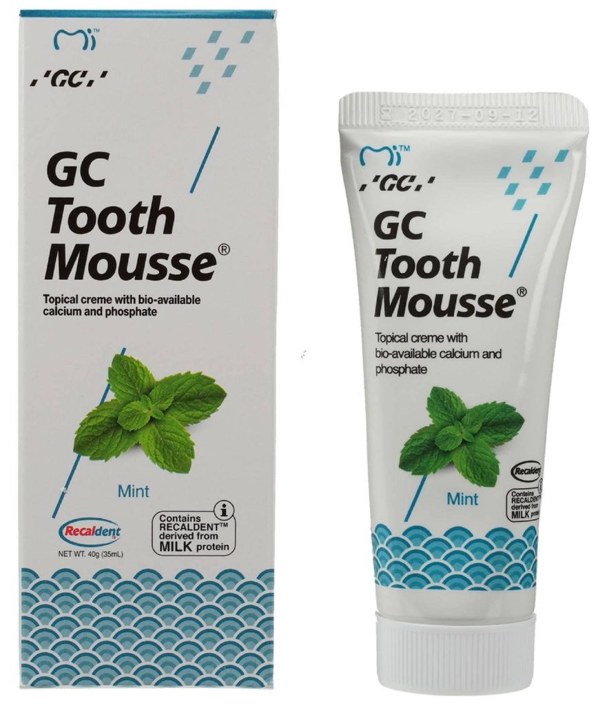 GC Tooth Mousse alla menta piperita 40 g PZN 09517532 Immagine del prodotto 