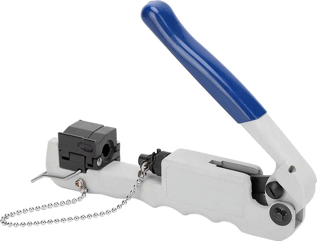 Pince à sertir pour bornes multifonctions en acier - Kit BNC et RCA