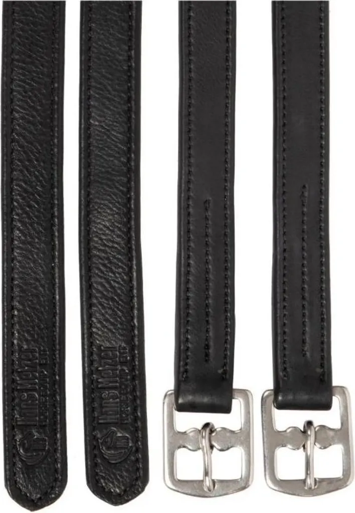 Étriers en Cuir Noir Softtouch 130 cm : Souplesse et Durabilité Pro