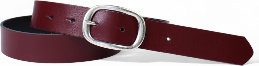 FRONHOFER Damen Ledergürtel ca. 2,7 cm mit ovaler Gürtelschnalle echt Leder