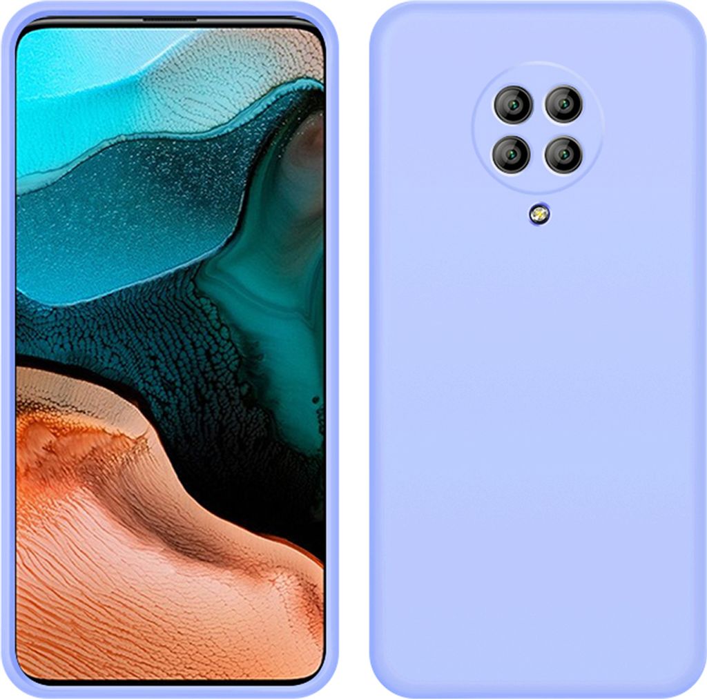 Redmi K30 Pro Hülle, LaimTop Slim Flüssig Silikon Soft Gel Gummi Stoßfest Kratzfest Schutzhülle für Xiaomi Redmi K30 Pro Lila