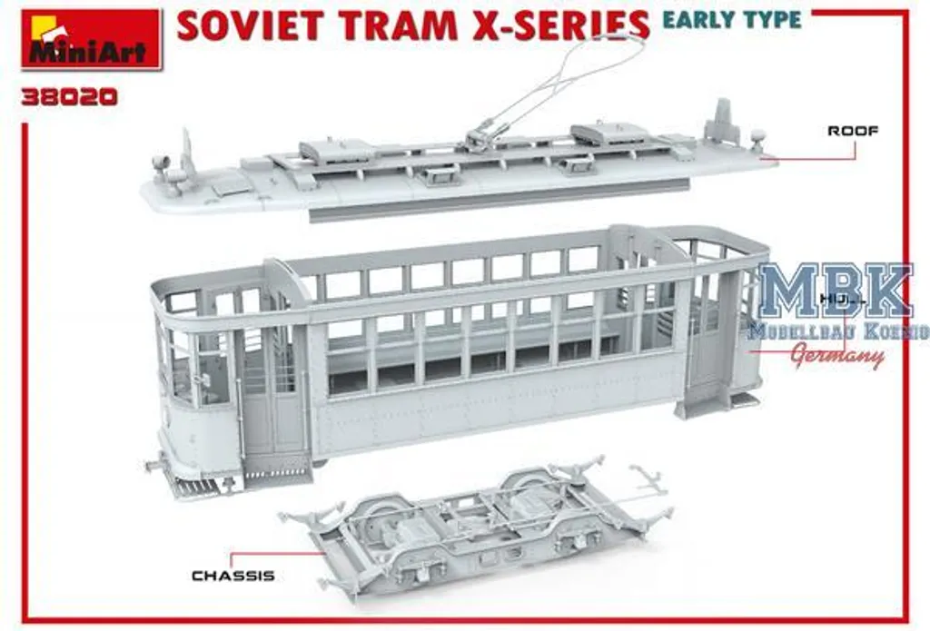 MiniArt 1:35 Sov. Tram X-Series Early Prod. Maquette Tramway Soviétique - 4