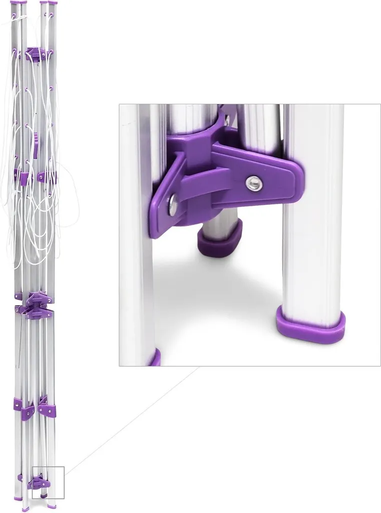 Séchoir rotatif compact 19m idéal pour petits jardins avec support - 7