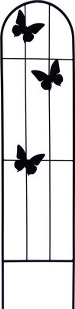 Rankgitter Lafiora Schmetterling Metall 20 x 90 cm schwarz Produktbild 