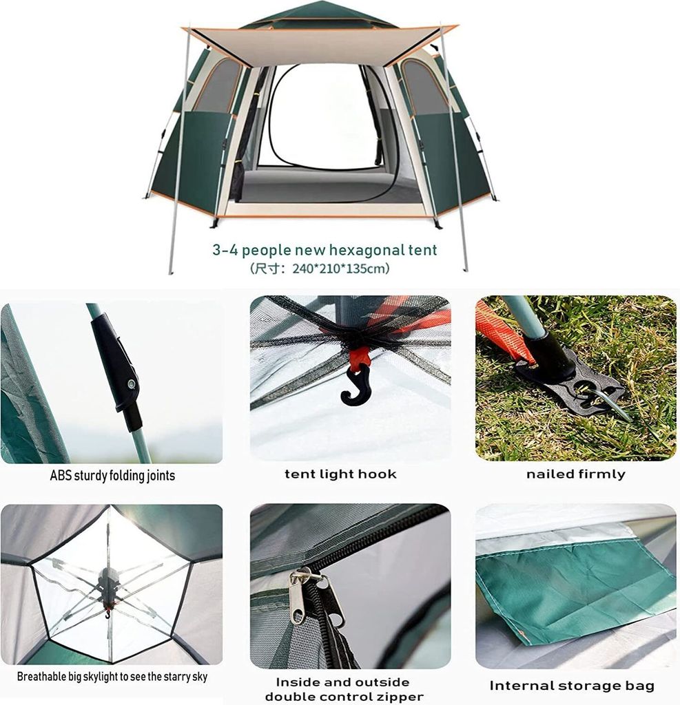 Welikera Wurfzelt,Camping Zelt Automatisches Produktbild 5