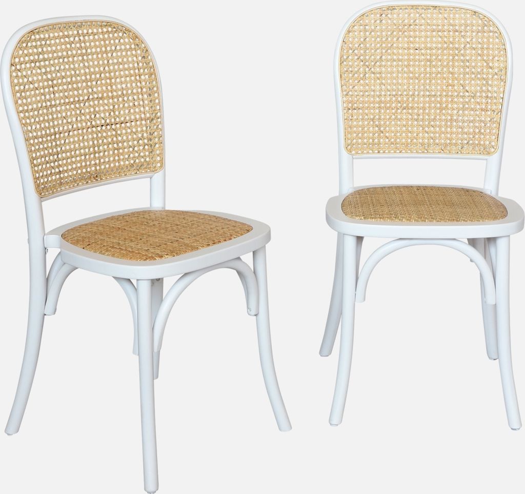 sweeek - 2er-Set Vintage-Stühle aus Holz und Produktbild 