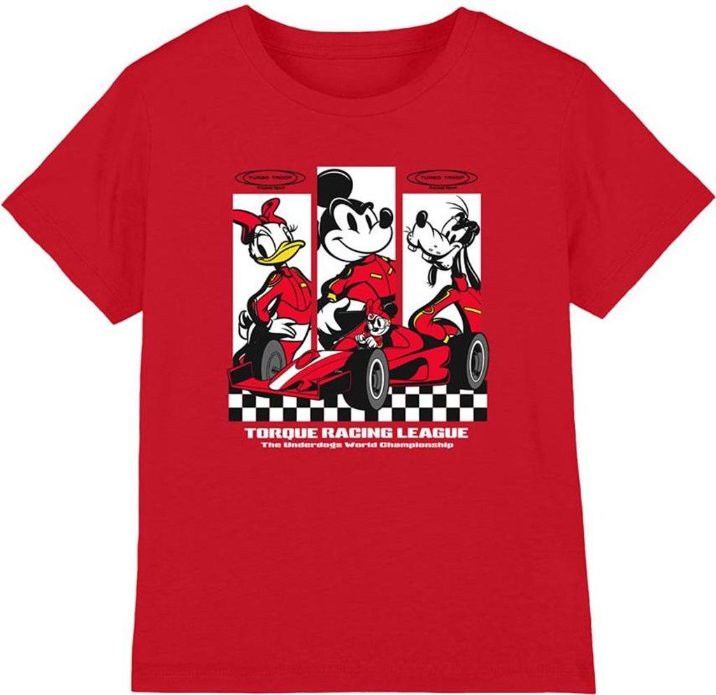 Disney - "Race League" T-Shirt für Kinder TV30528 (128) (Rot)