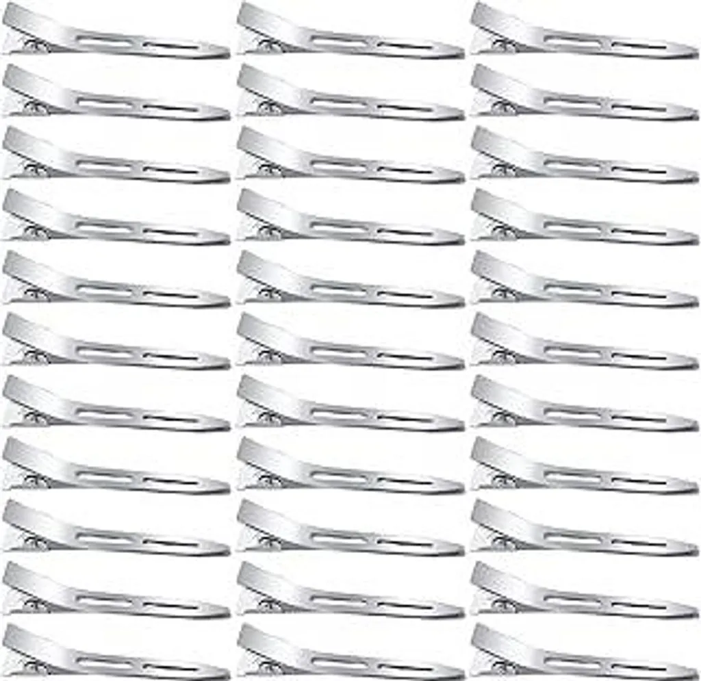 60 Pezzi EnteBill Fermagli Capelli Alligatore 5,5cm per Ricci e Styling
