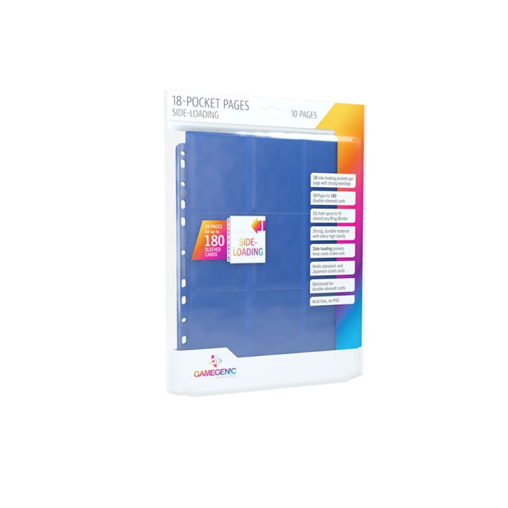 Gamegenic 18-Pocket Pages Side-Loading Blau Produktbild 