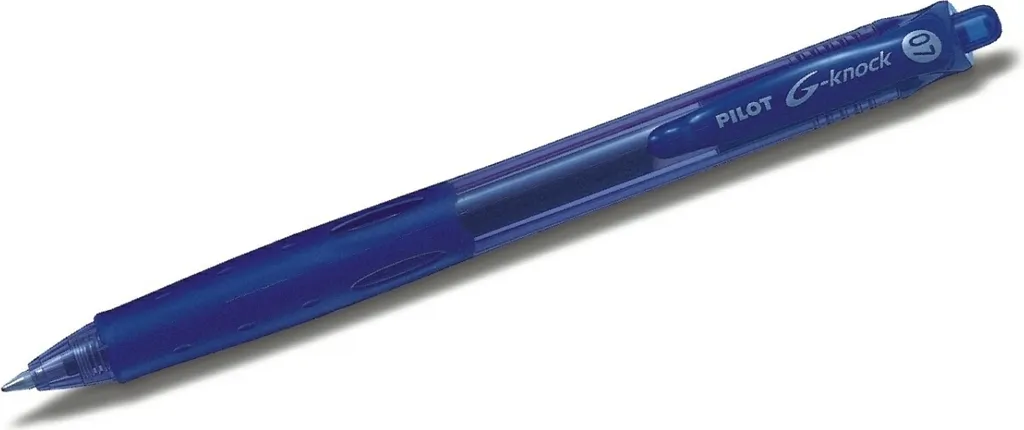 Stylos gel bleus Pilot G-Knock 0,4 pour prise de notes et bureaux