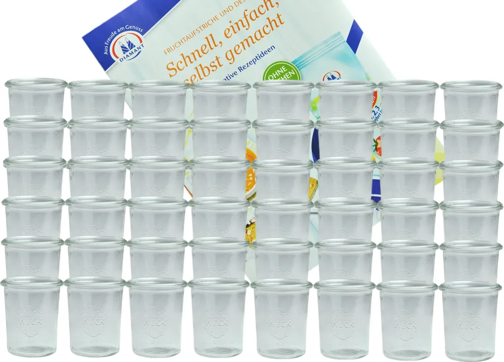 48er Set Weck Gläser 160 ml Sturzgläser incl.