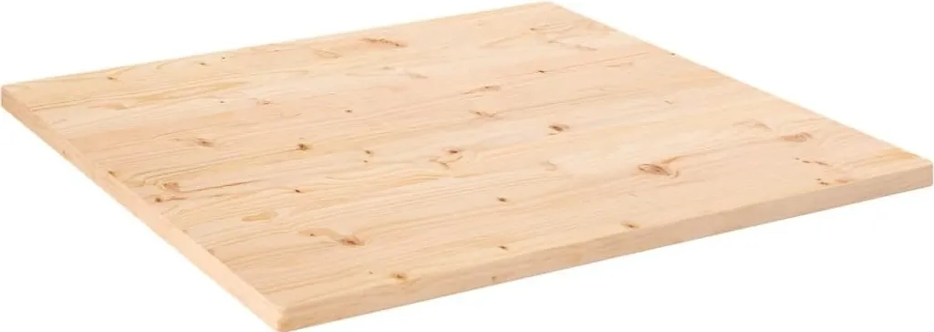 Piano del tavolo 70x70x2,5 cm quadrato in pino massiccio