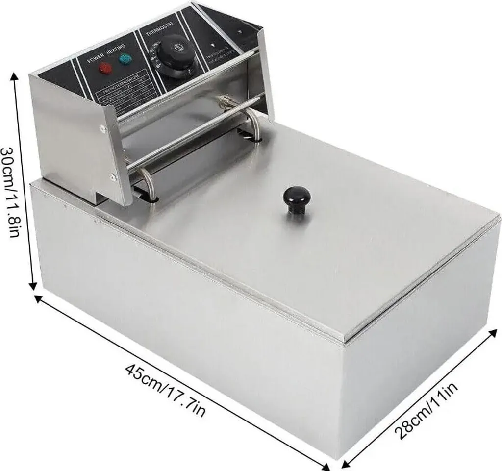Friteuse professionnelle en acier inoxydable argenté modèle Pro-X500 - 2
