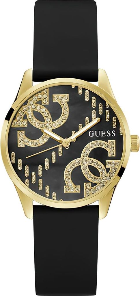 Guess Damen Analog-Uhr Schwarz/Gold G STITCH GW0755L3 Produktbild 