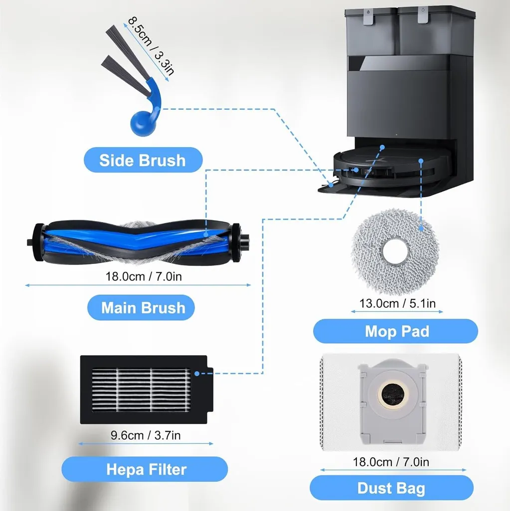 Réparer aspiration ECOVACS DEEBOT T30C Omni avec ce kit d'accessoires - 2