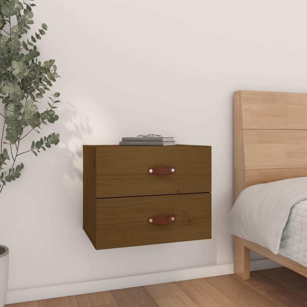 Maison Exclusive - Wand-Nachttisch Honigbraun 50x36x40 cm