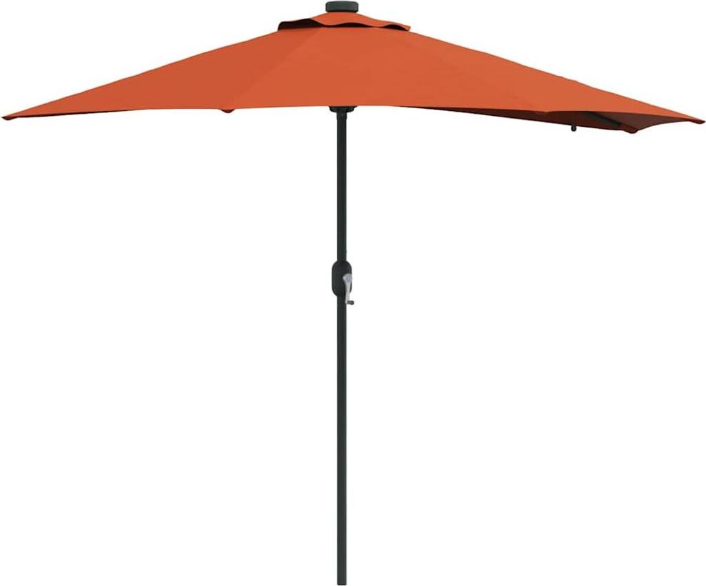 vidaXL Ombrellone da giardino in terracotta 294 x 150 x 223 Immagine del prodotto 