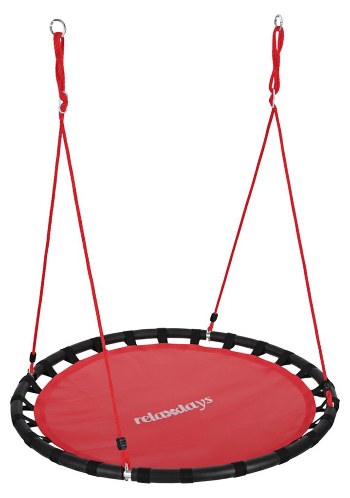 Relaxdays nestschommel, ronde hangschommel, voor kinderen Productafbeelding 