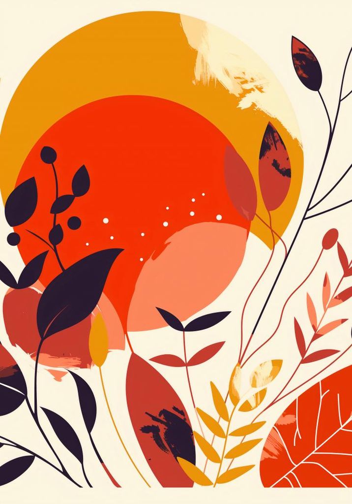 Plakat 70x100cm Belebte Naturkunst