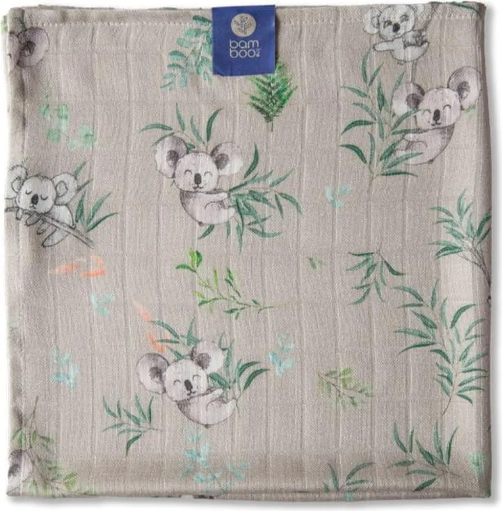 Carré à langer en bambou Koala Texpol, accessoire bébé multi-usage