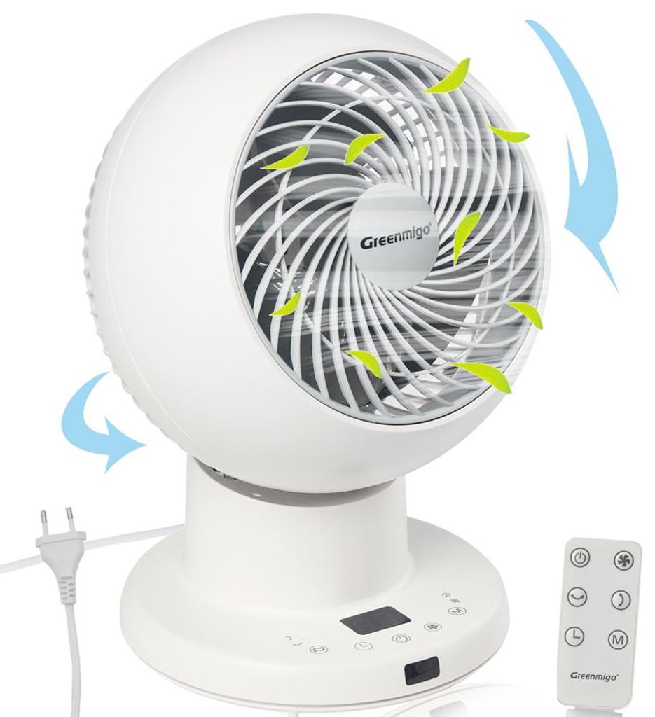 Greenmigo Leiser Smart Tischventilator für Schlafzimmer Produktbild 