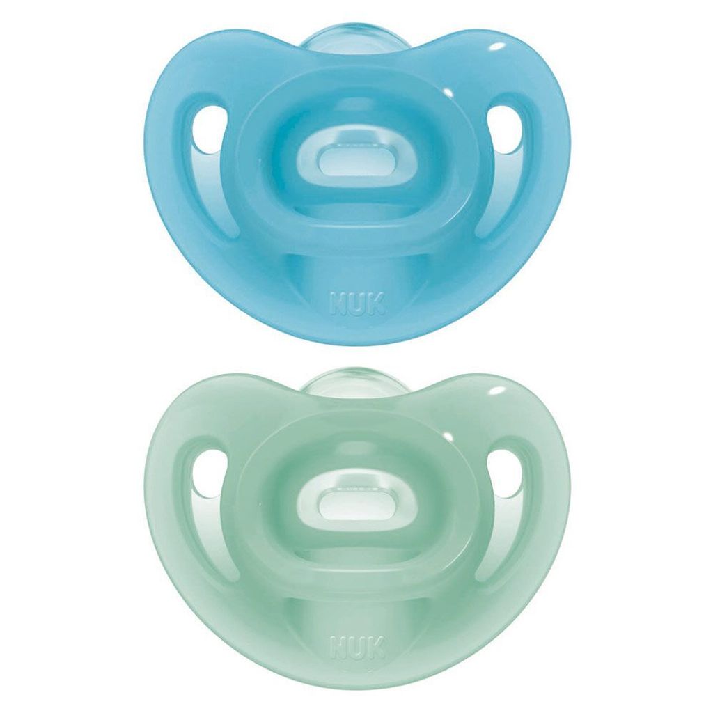 Nuk 10.176.218 Sensitive 6-18M Silikon-Schnuller, BPA-frei Produktbild 