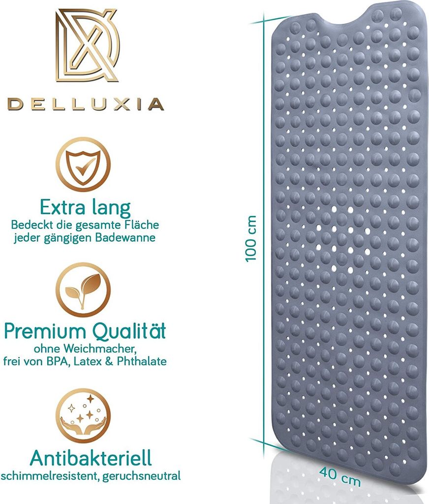 Delluxia Badewannenmatten rutschfest für Kinder & Produktbild 2