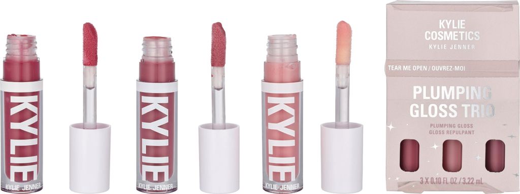Pink Trouble 3,22 ml / Rose Temptation 3,22 ml / Berry Kiss 3,22 ml Kylie Jenner Kylie Cosmetics Plumping Gloss Trio