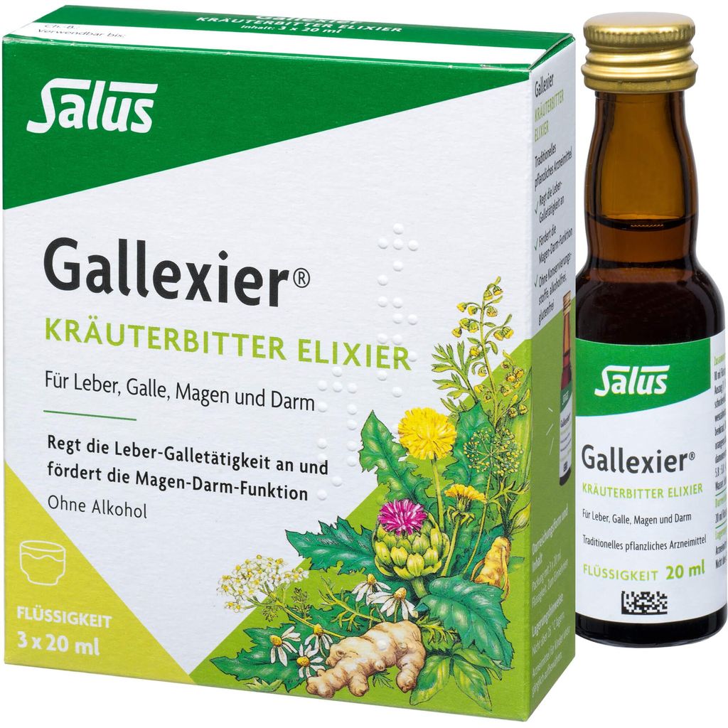 Salus Gallexier, elixir de hierbas amargas, solución de 60 Imagen del producto 