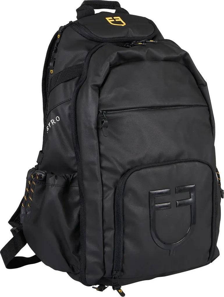 Sac à dos Equestro noir à compartiments multiples haute performance