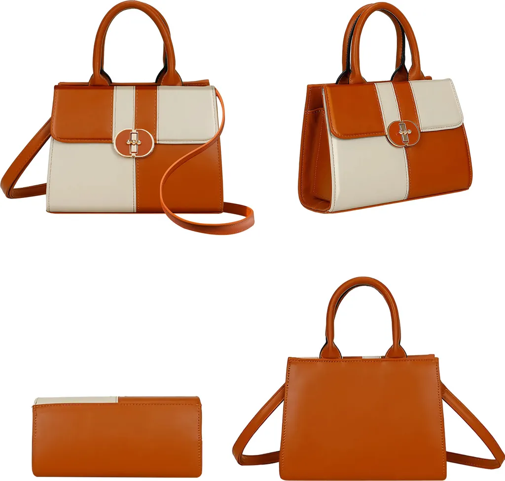 Petit sac bandoulière marron Gallantry en cuir synthétique durable - 4
