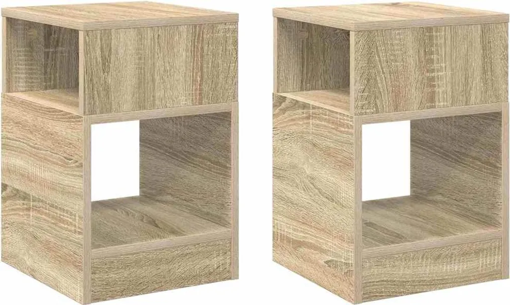 Tavolino 2 pz. Rovere Sonoma 30,5 x 30 x 45 cm