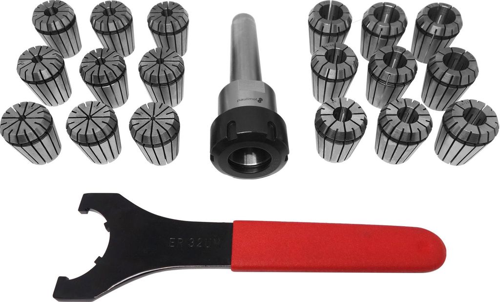 PAULIMOT ER32-Spannzangen-Set 2 - 20 mm MK3 / M12 im Alu-Koffer