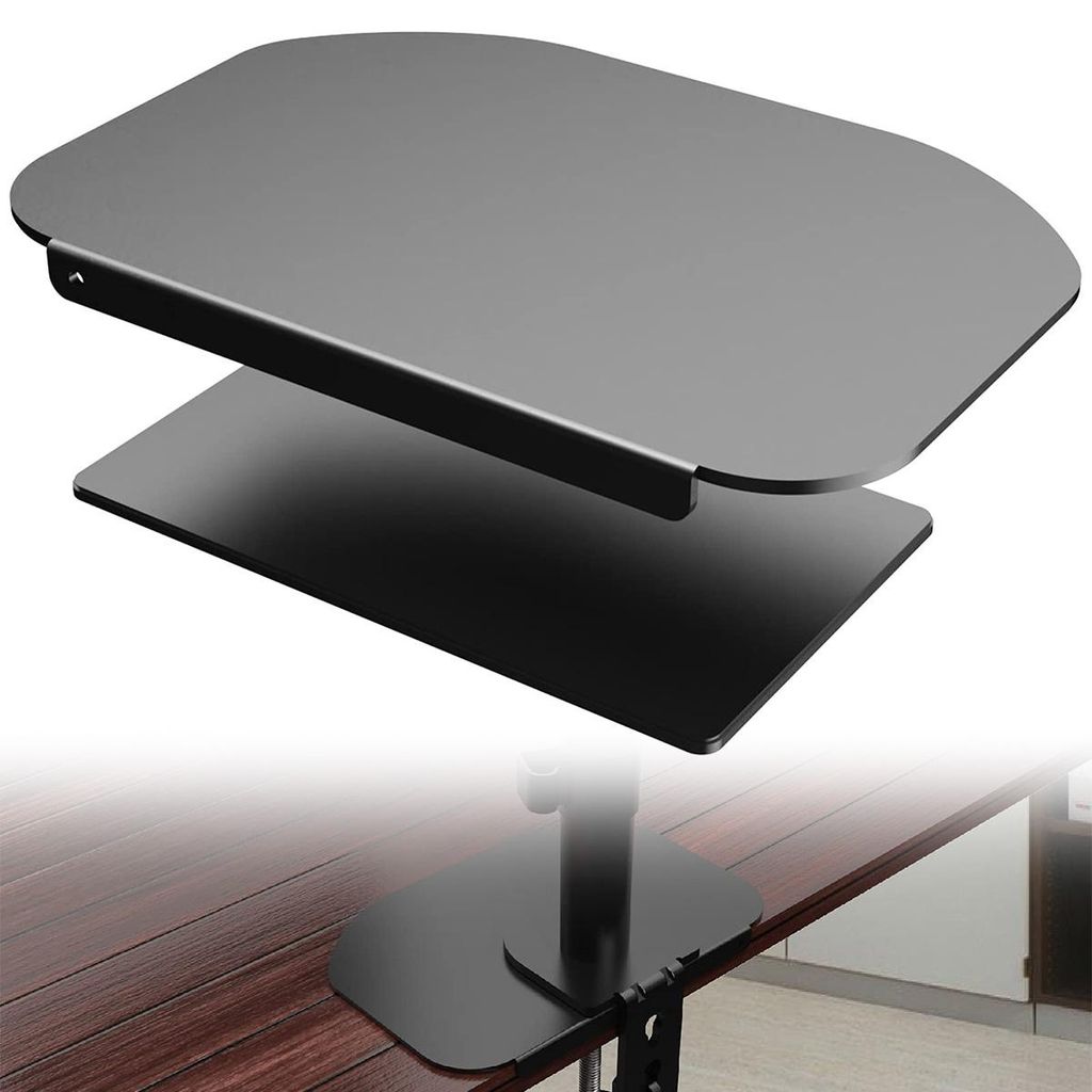 Monitorhalter-Verstärkungsplatte für dünne, Glas- und andere zerbrechliche Tischplatten, Stahlhalterungsplatte,für meisten Monitorständer