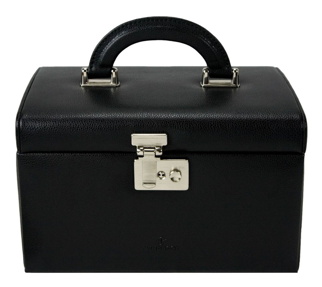 Windrose Beluga Schmuckkasten Leder 24.5 cm