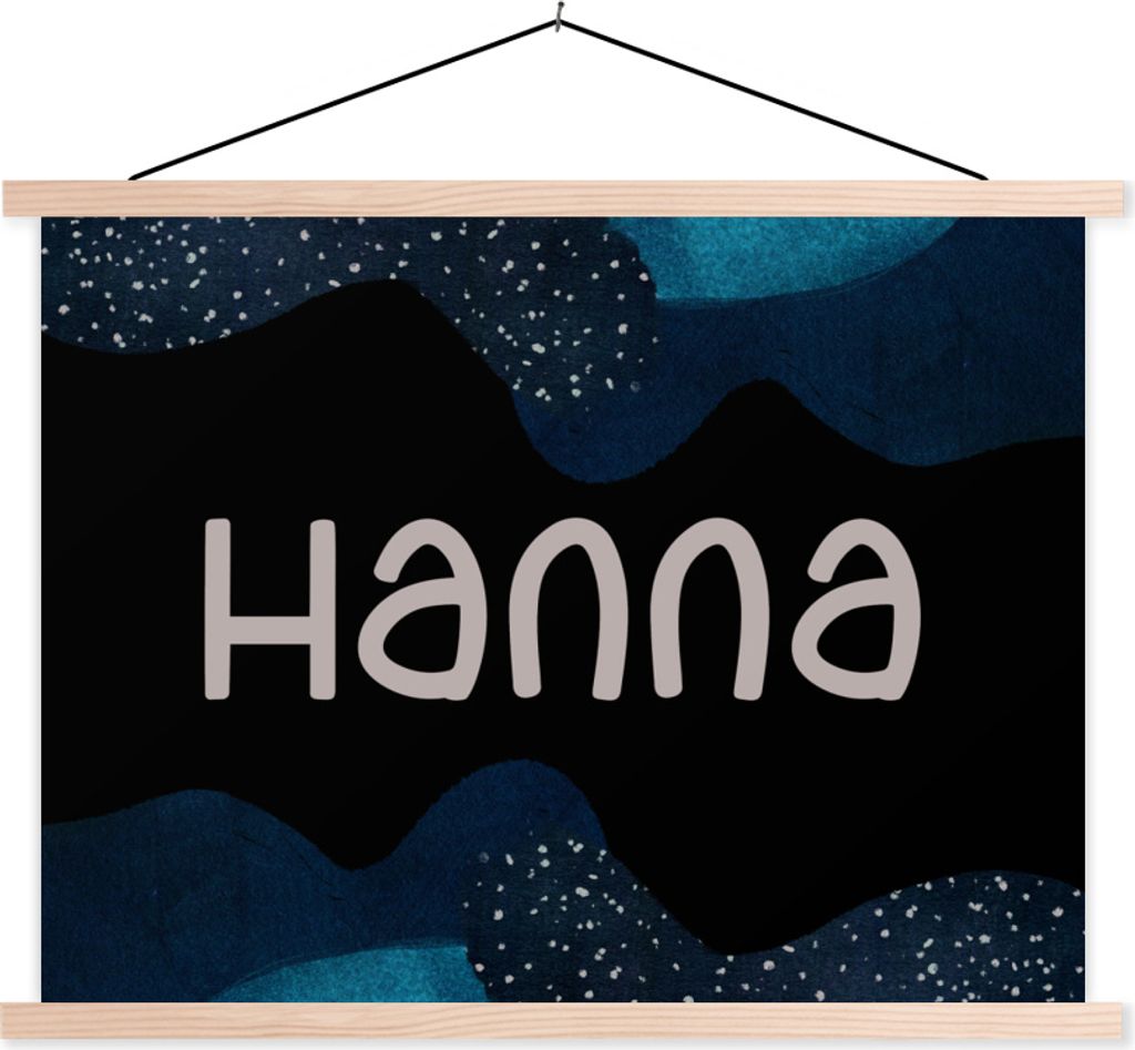 MuchoWow Textilposter Hanna - Pastell - Mädchen 40x30 cm mit holzfarbenen Rahmen - Bilder