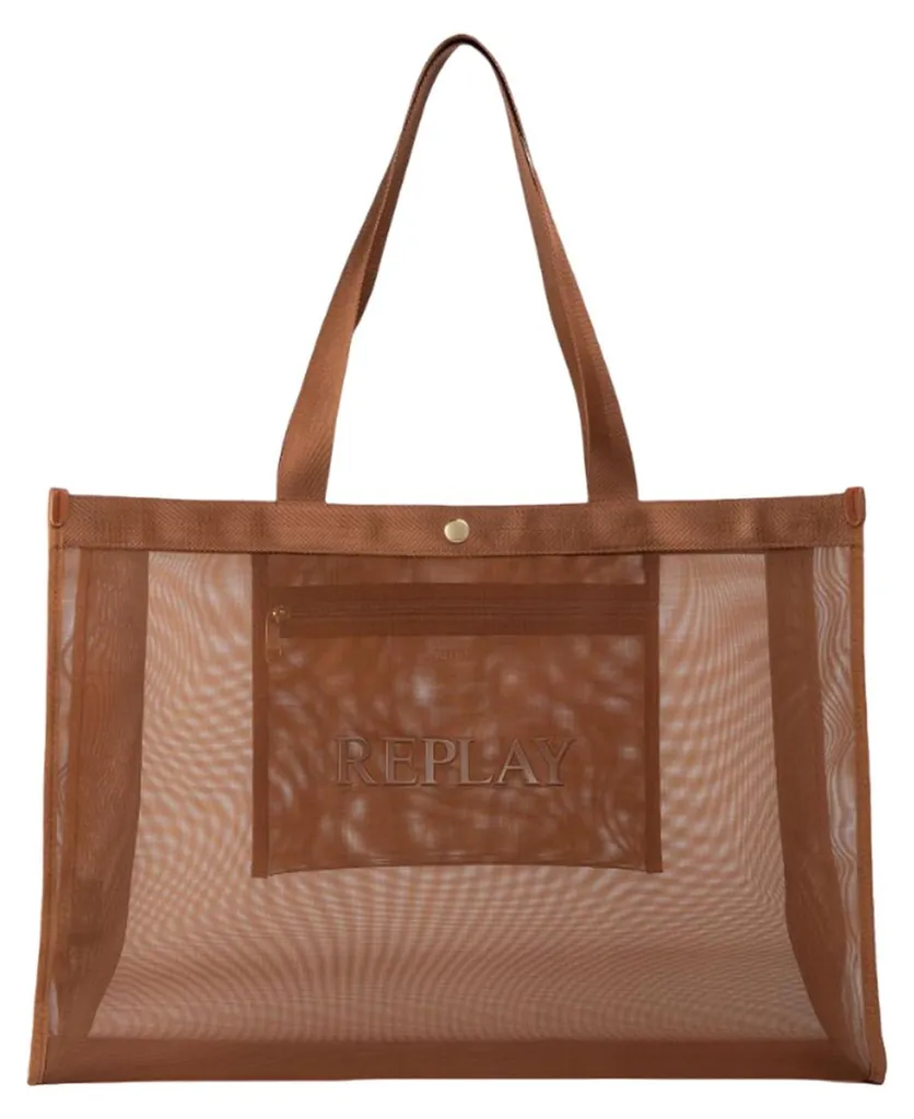 Sac à épaule Tote Bag Replay Roasted Pecan Brun Chic et Spacieux