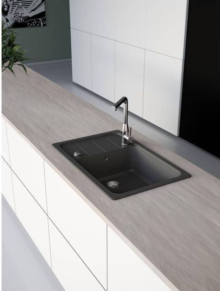 Spüle Schock Formhaus D-100LS-A 780 x 500 mm nero Produktbild 3