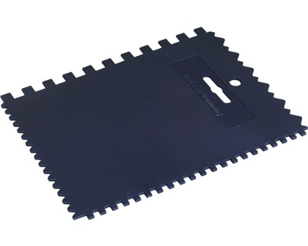 Špachtle ozubená 177x135 mm plast Obrázek produktu 