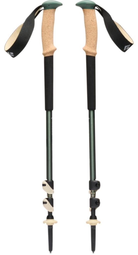 Trekkingstöcke Trail Cork (grün/beige, 1 Paar, 100-140 cm) Produktbild 