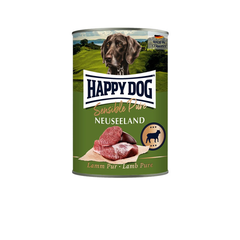 Happy Dog Sensible Pure Neuseeland 400 g, Adult, jede Rasse, Lamm, 400 g, Ohne Soja