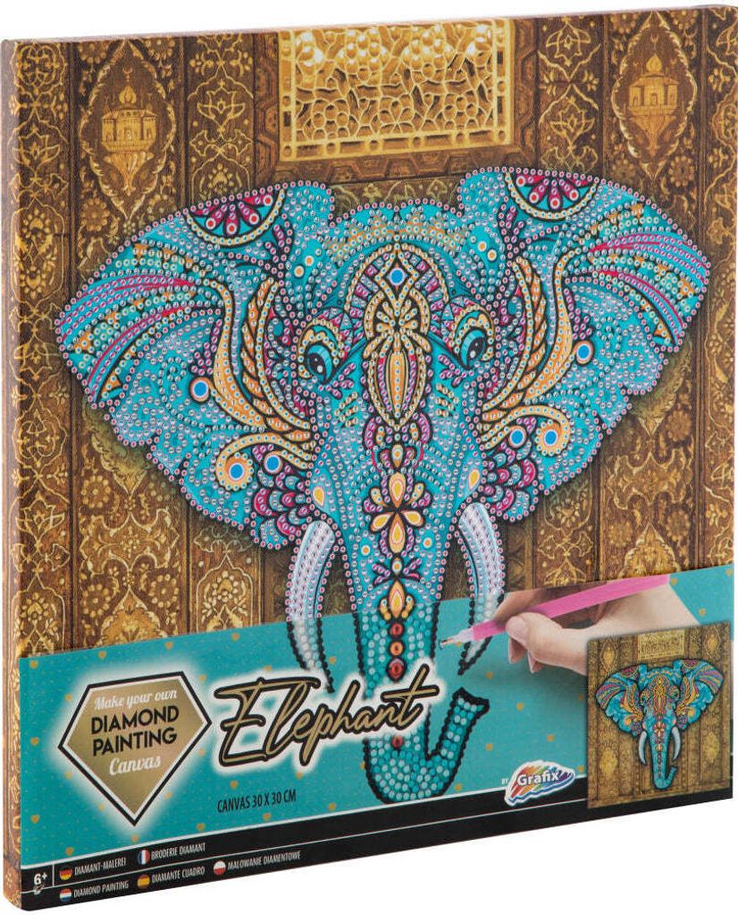 Tela decorativa Diamante Elefante 260010 92461 Immagine del prodotto 