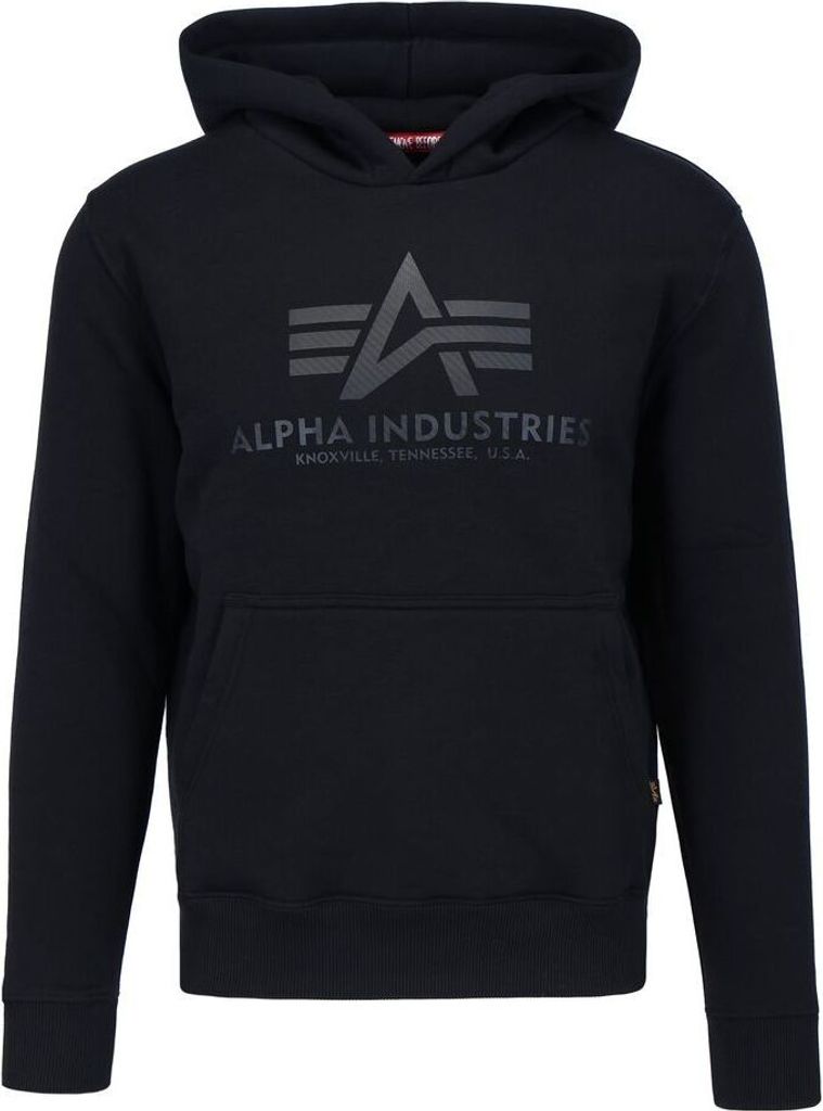 ALPHA INDUSTRIES BASIC HOODY CARBON Herren Kapuzenpullover