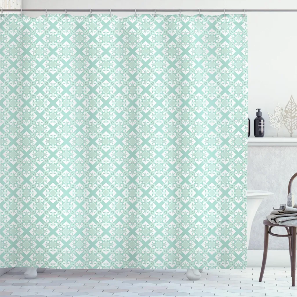 Rideau de Douche Extra Long 175x240 cm Idéal pour Baignoire et Spa
