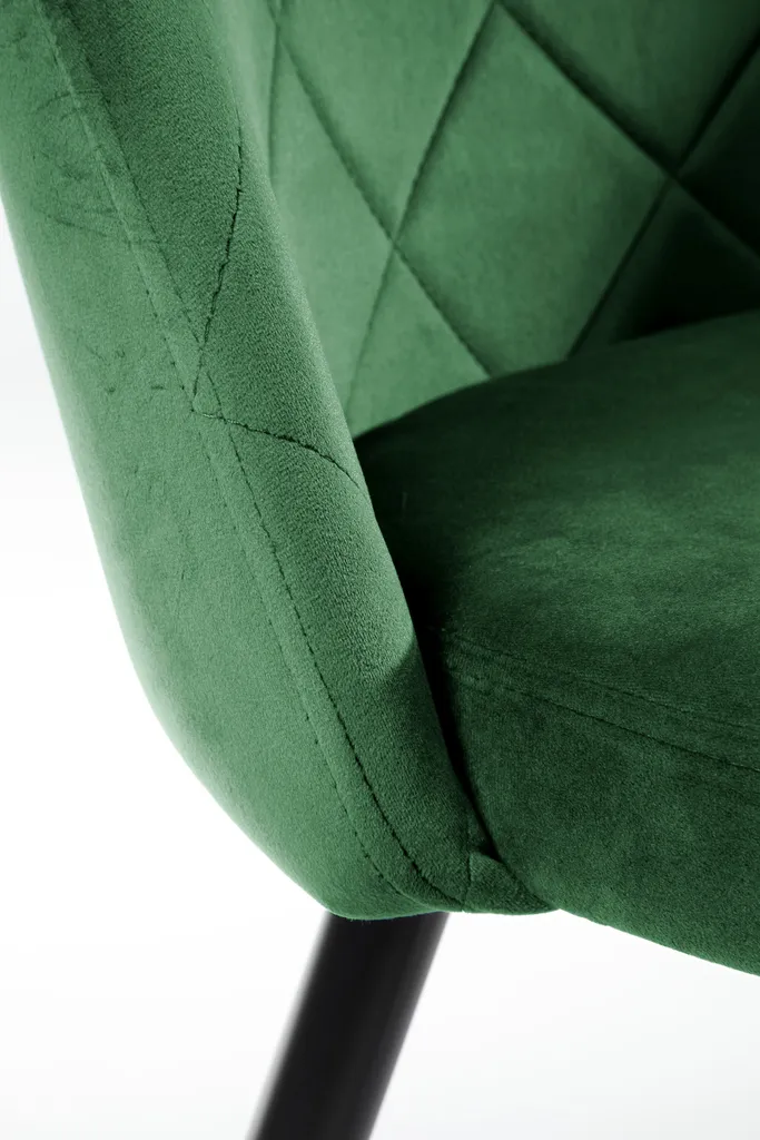 Chaises de Salle à Manger Vert Bouteille Lot de 4 Assises Modernes - 5