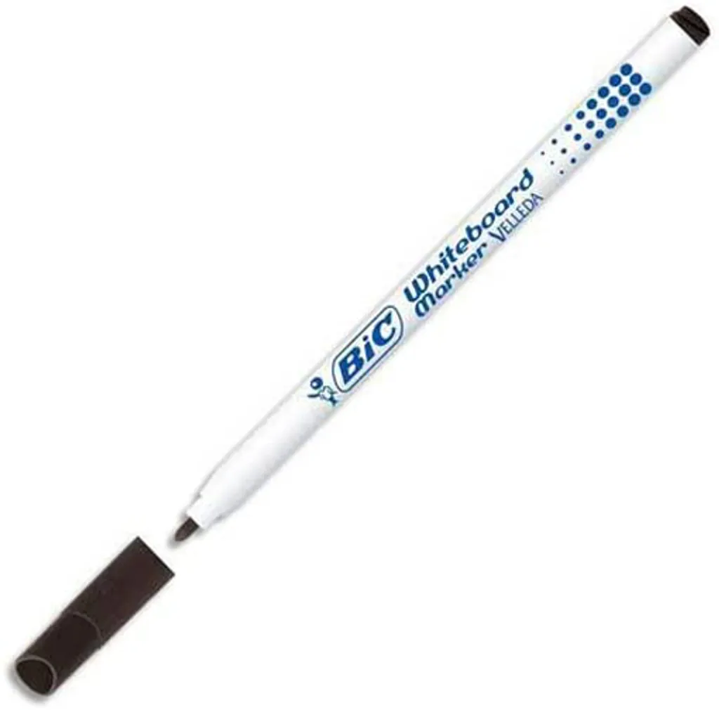 Marcatore BIC Velleda 1721 Nero Punta Tonda | Pennarello Lavagna Bianca