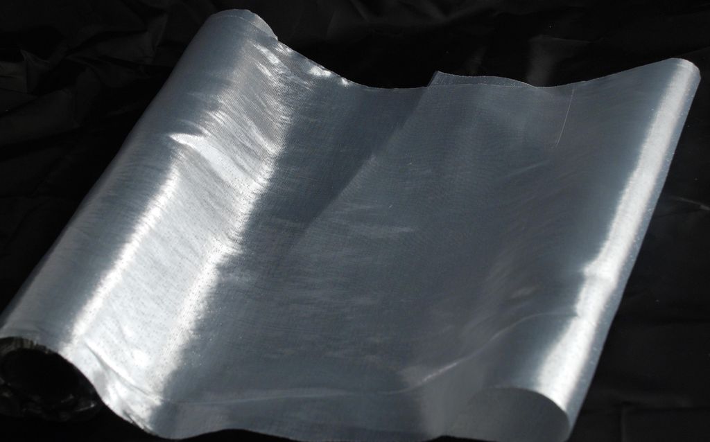 Organza Metallic 35 cm x 20 m Silber - Tischdeko Dekoration