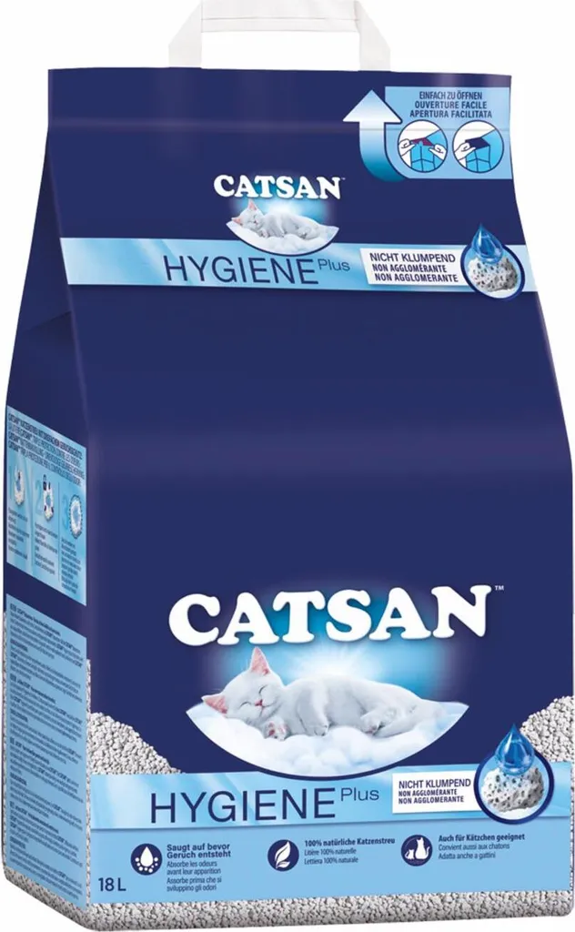 Catsan 18L Litière hygiénique : fini les odeurs de chat dans la maison